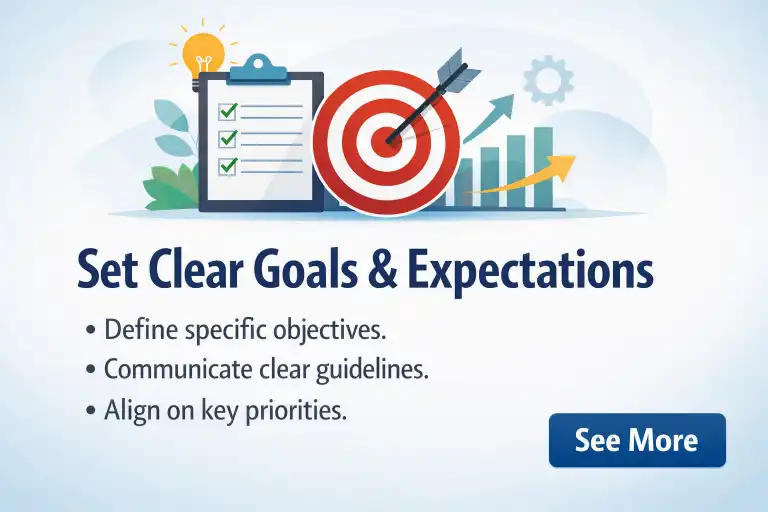Set clear goals and expectations