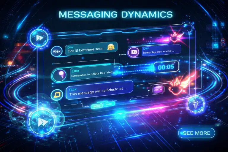 Messaging Dynamics Message History, Recall, and Self Destruct