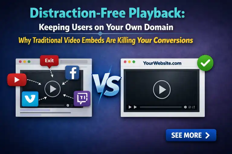 Distraction Free Playback Keeping Users on Your Own Domain