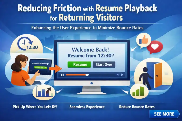 Reducing Friction with Resume Playback for Returning Visitors