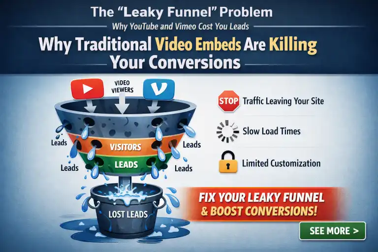 The Leaky Funnel Problem Why YouTube and Vimeo Cost You Leads